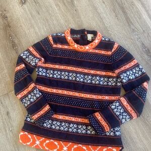 J.Crew Fair Isle style merino wool blend sweater